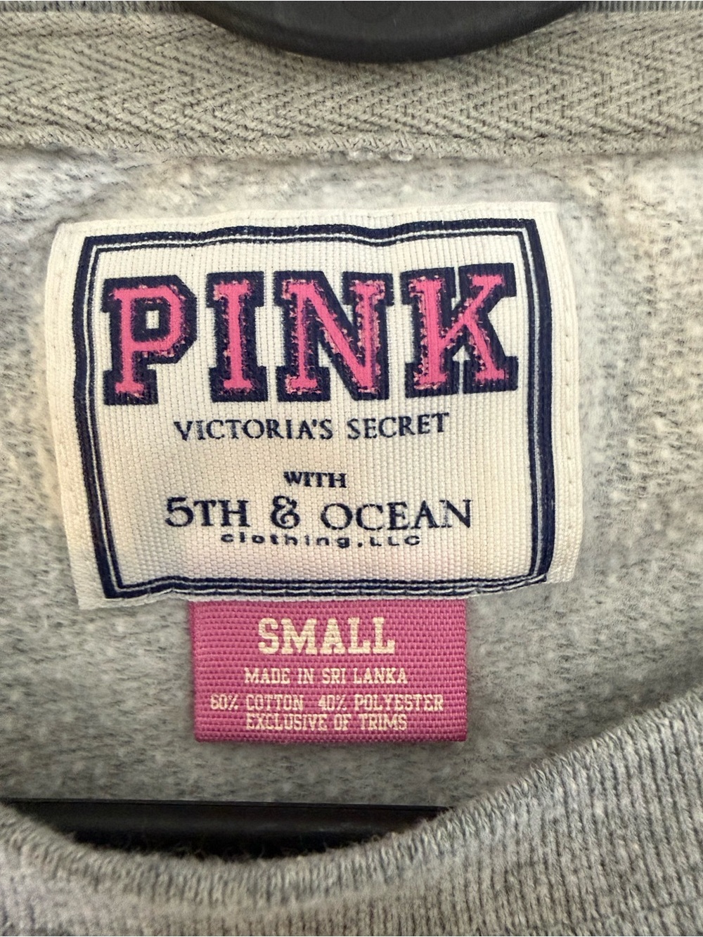 PINK Victoria’ Secret with 5th & Ocean University of Texas Longhorns Sweatshirt - Picture 5 of 9